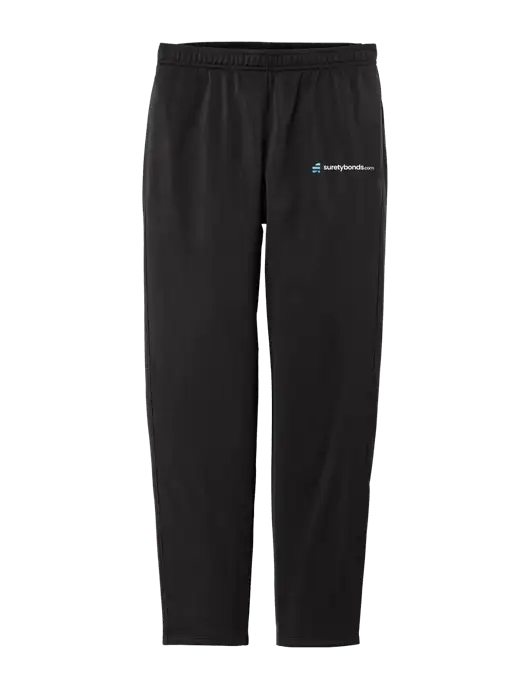 Womens Tricot Black Track Jogger w/SuretyBonds.com Logo