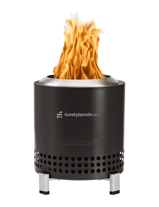 Solo Stove Black Mesa XL w/SuretyBonds.com Logo