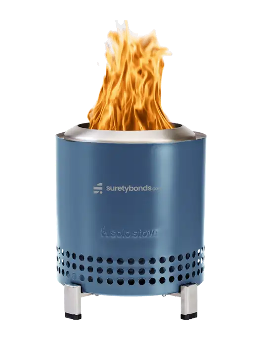 Solo Stove Light Navy Mesa XL w/SuretyBonds.com Logo
