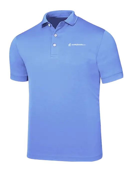 Callaway Ottoman Light Blue Polo w/SuretyBonds.com Logo