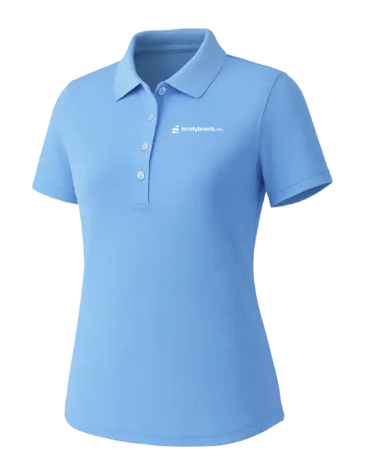 Callaway Womens Core Light Blue Performance Polo w/SuretyBonds.com Logo