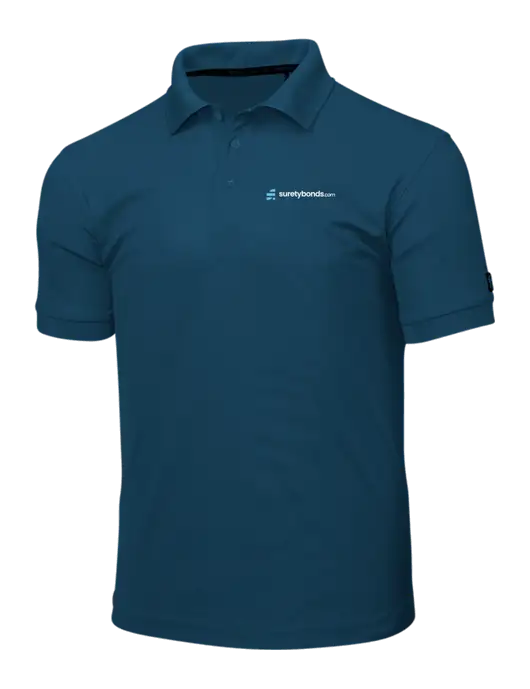 OGIO Light Navy Caliber 2.0 Polo w/SuretyBonds.com Logo