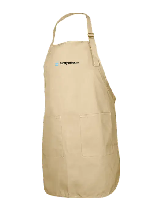 Full-Length Stone Apron With Pockets w/SuretyBonds.com Logo