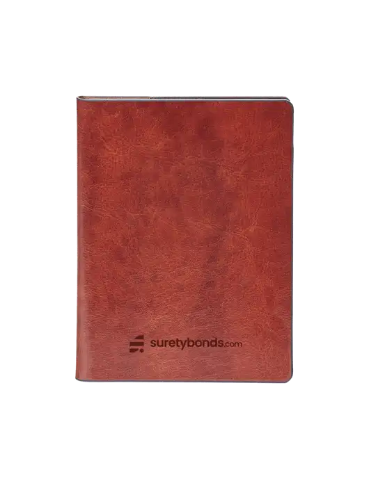 Fabrizio Brown Rfid Passport Holder w/SuretyBonds.com Logo