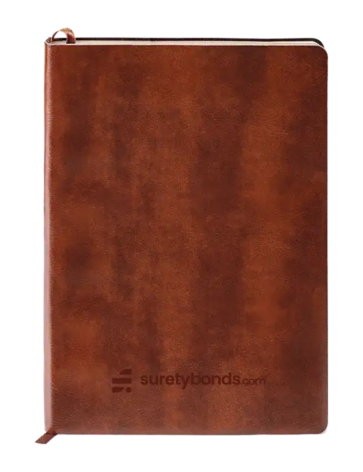 Fabrizio Brown Soft Cover 5.75 x 8.125 Journal w/SuretyBonds.com Logo