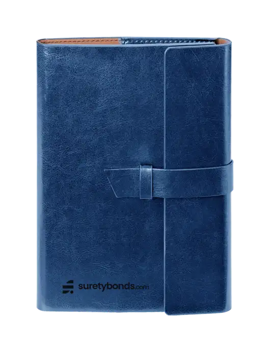 Fabrizio Blue 6.875 x 9.56 Portfolio w/SuretyBonds.com Logo