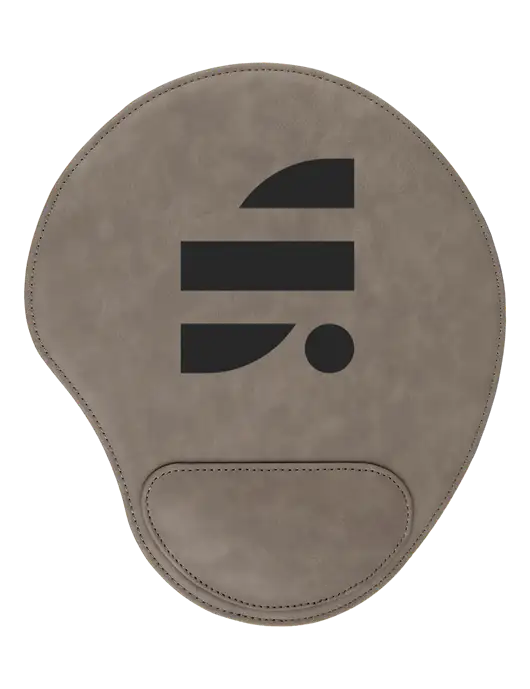 Gray Leatherette Mouse Pad w/SuretyBonds.com Icon Logo