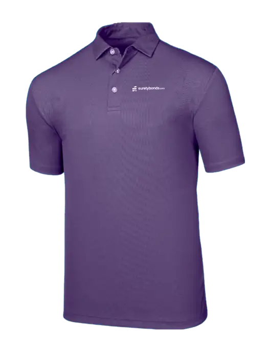 Callaway Birdseye Purple Polo w/SuretyBonds.com Logo