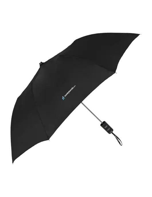 Black 42" Folding Umbrella  w/SuretyBonds.com Logo