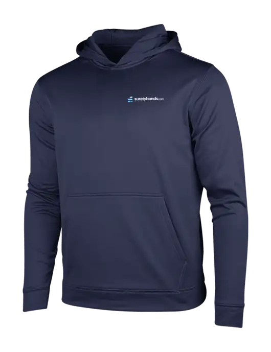Navy Sport-Wick Fleece Hooded Pullover w/SuretyBonds.com Logo