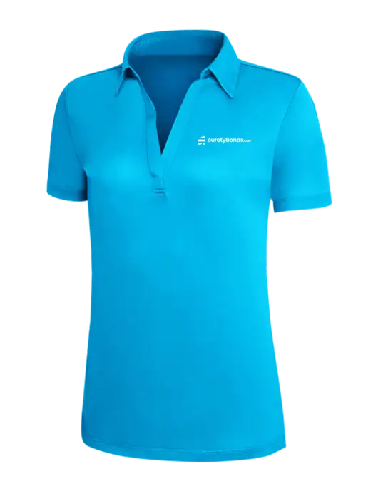 Sapphire Blue Silk Touch Womens Performance Polo w/SuretyBonds.com Logo