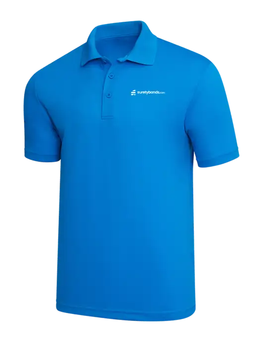 Sapphire Blue PosiCharge RacerMesh Polo w/SuretyBonds.com Logo