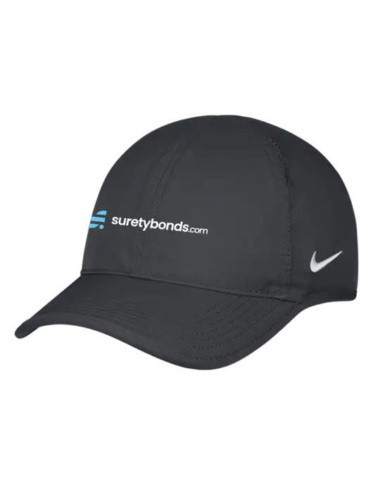 Nike Charcoal Featherlight Cap w/SuretyBonds.com Logo