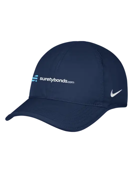 Nike Navy Featherlight Cap w/SuretyBonds.com Logo