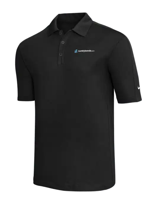 Nike Black Tech Sport Dri-FIT Polo w/SuretyBonds.com Logo