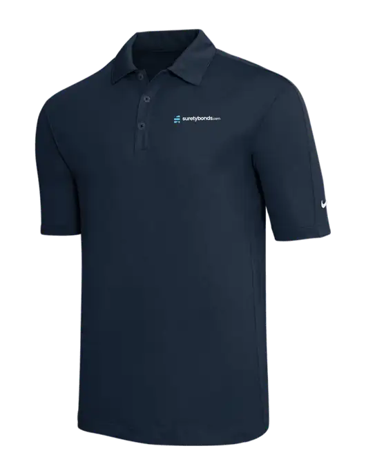 Nike Navy Tech Sport Dri-FIT Polo w/SuretyBonds.com Logo