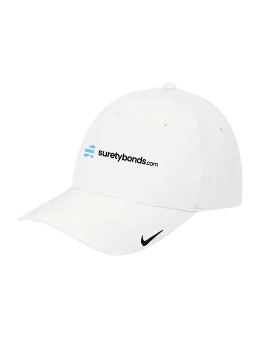 Nike White Dri-FIT Legacy Cap w/SuretyBonds.com Logo