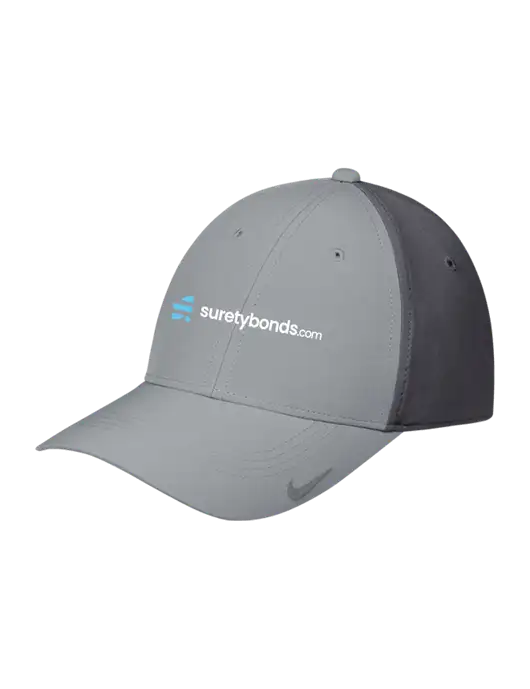 Nike Light Grey/Dark Grey Dri-FIT Legacy Cap w/SuretyBonds.com Logo