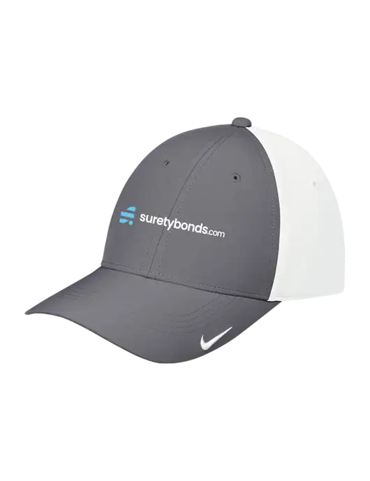 Nike Dark Grey/White Dri-FIT Legacy Cap w/SuretyBonds.com Logo