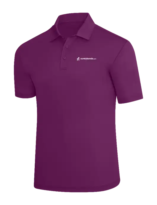 Light Plum Silk Touch Polo w/SuretyBonds.com Logo