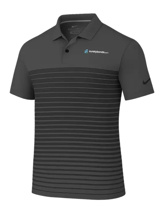 Nike Dark Grey Dri-FIT Vapor Block Polo w/SuretyBonds.com Logo
