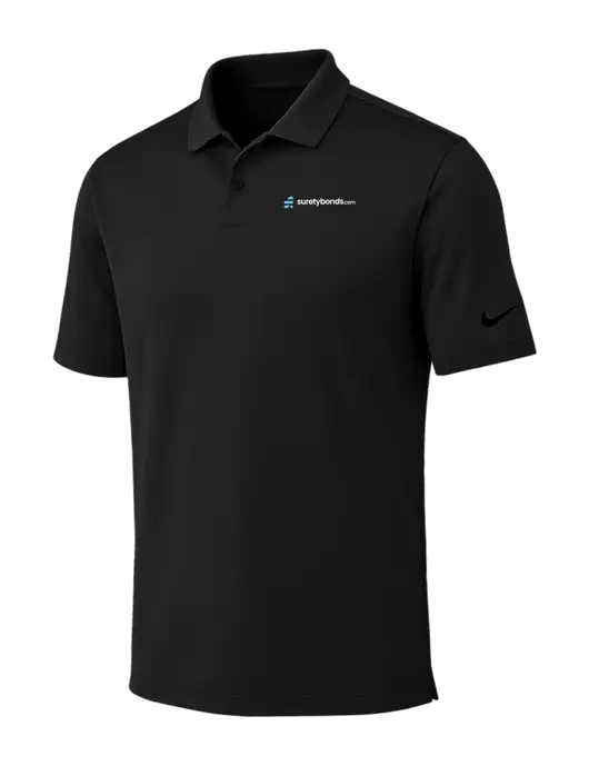 Nike Black Dri-FIT Vapor Polo w/SuretyBonds.com Logo