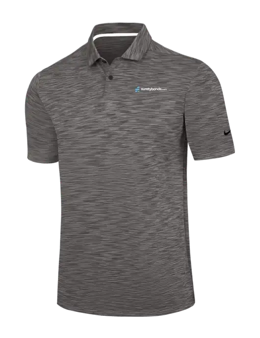 Nike Dark Grey Dri-FIT Vapor Space Dyed Polo w/SuretyBonds.com Logo