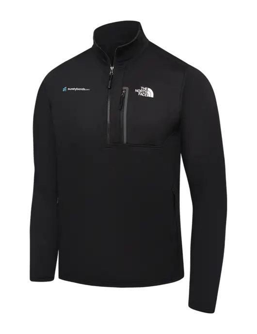 The North Face Black Skyline 1/2-Zip Fleece w/SuretyBonds.com Logo