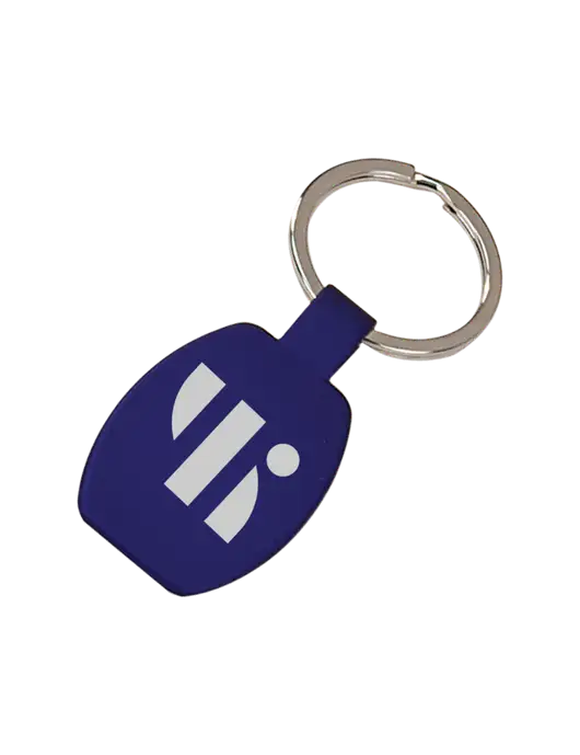 Royal Laserable Rounded Rectangle Keychain w/SuretyBonds.com Icon Logo