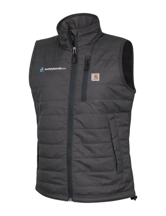 Carhartt Womens Dark Grey Gilliam Vest w/SuretyBonds.com Logo