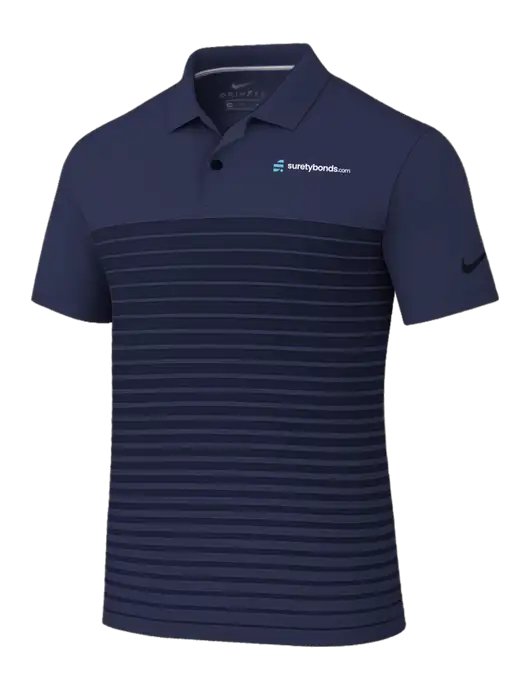 Nike Navy Dri-FIT Vapor Block Polo w/SuretyBonds.com Logo