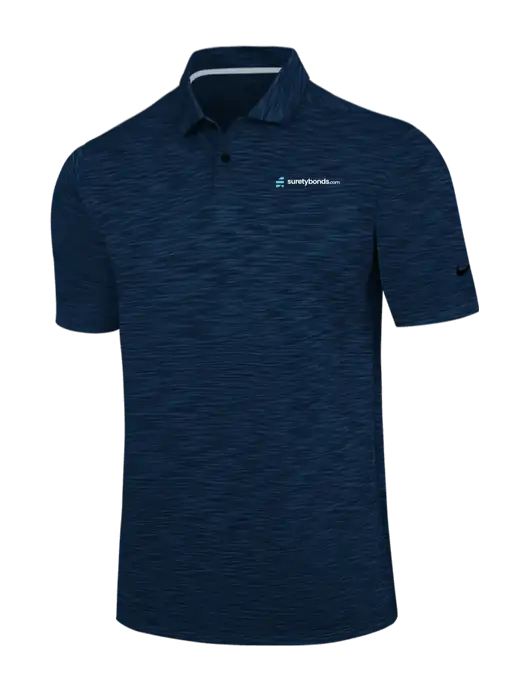 Nike Navy Dri-FIT Vapor Space Dyed Polo w/SuretyBonds.com Logo