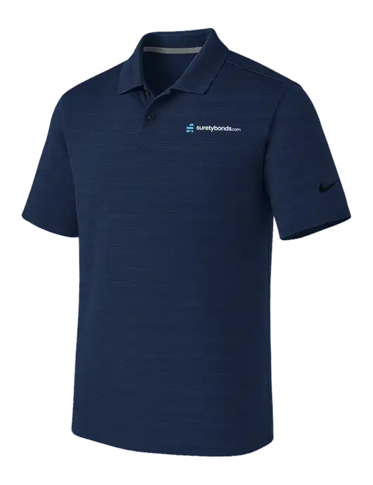 Nike Navy Dri-FIT Vapor Jacquard Polo w/SuretyBonds.com Logo