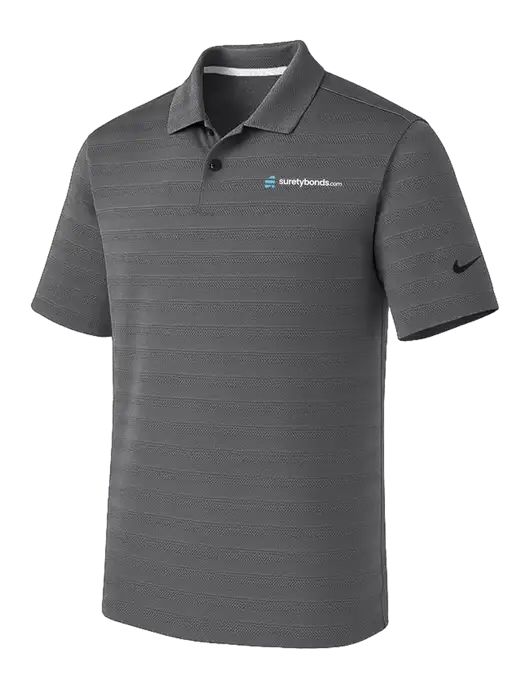 Nike Dark Medium Grey Dri-FIT Vapor Jacquard Polo w/SuretyBonds.com Logo