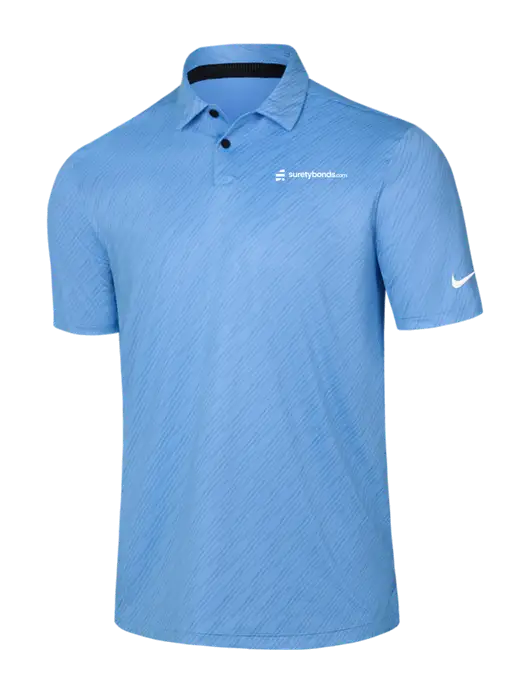 Nike Light Blue Vapor Dash Polo w/SuretyBonds.com Logo
