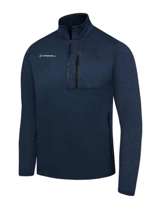 The North Face Navy Heather Skyline 1/2-Zip Fleece w/SuretyBonds.com Logo