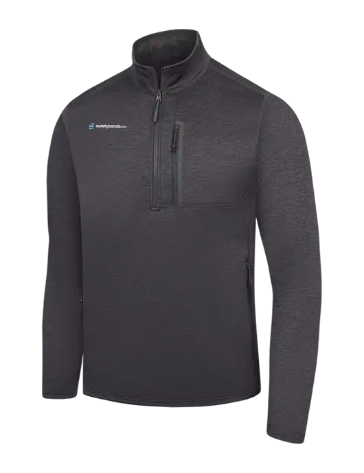 The North Face Dark Grey Heather Skyline 1/2-Zip Fleece w/SuretyBonds.com Logo