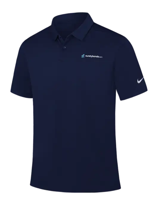 Nike Navy Dry Essential Solid Polo w/SuretyBonds.com Logo