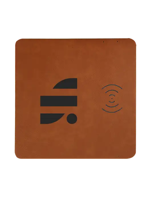 Rawhide Laserable Leatherette Phone Charging Mat w/SuretyBonds.com Icon Logo