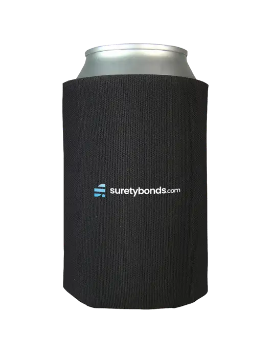 Black Foam Coolie w/SuretyBonds.com Logo