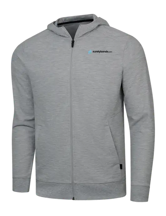 Ogio Light Heather Grey Revive Full-Zip w/SuretyBonds.com Logo
