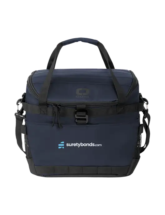 OGIO Navy Sprint 24-Pack Cooler w/SuretyBonds.com Logo