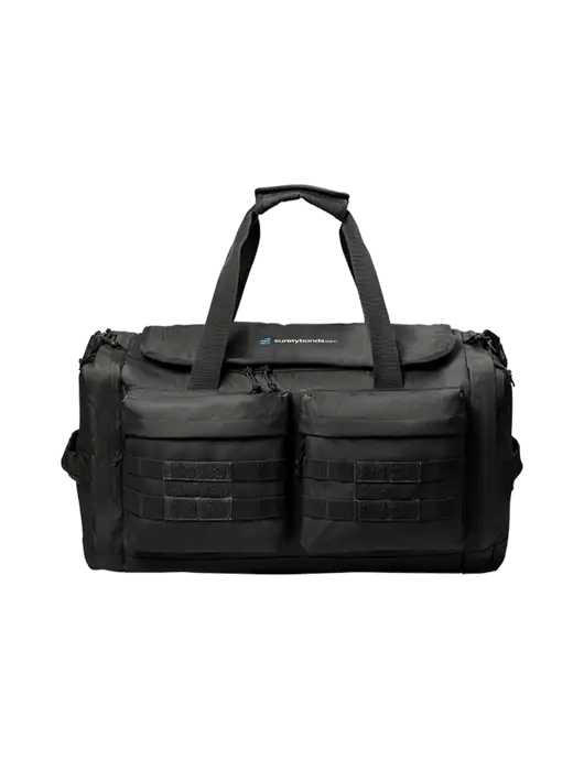 CornerStone Black Tactical Duffel w/SuretyBonds.com Logo