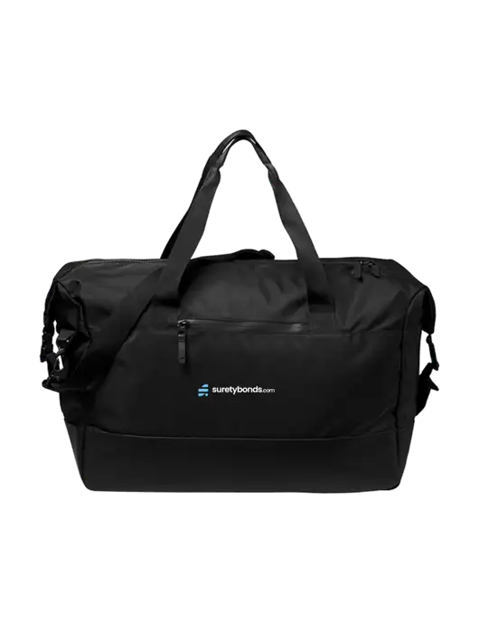 Mercer+Mettle Black Weekender Duffel w/SuretyBonds.com Logo