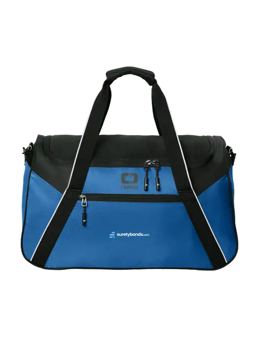 OGIO Light Navy/Black Inception Duffel w/SuretyBonds.com Logo