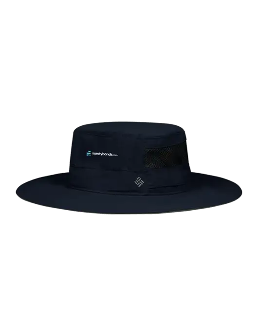 Columbia Navy Bora Bora Booney  Hat w/SuretyBonds.com Logo