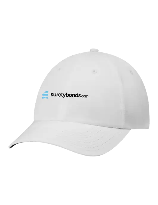 Richardson Relaxed Performance Lite White Cap w/SuretyBonds.com Logo