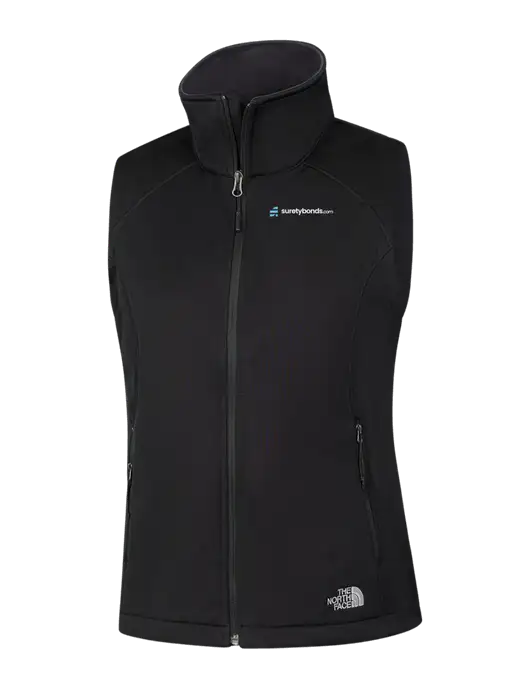 The North Face Womens Black Ridgewall Soft Shell Vest  w/SuretyBonds.com Logo