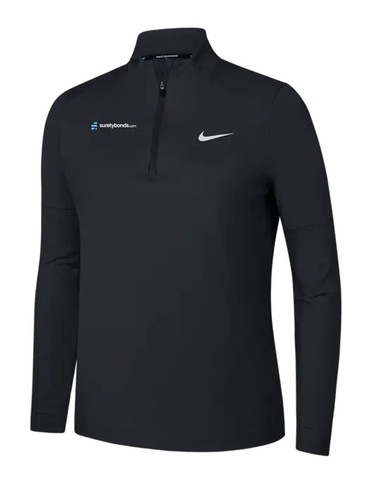 Nike Black Womens Dri-FIT Element 1/2-Zip Pullover w/SuretyBonds.com Logo