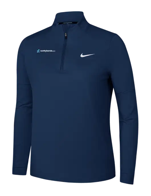 Nike Dark Navy Womens Dri-FIT Element 1/2-Zip Pullover w/SuretyBonds.com Logo